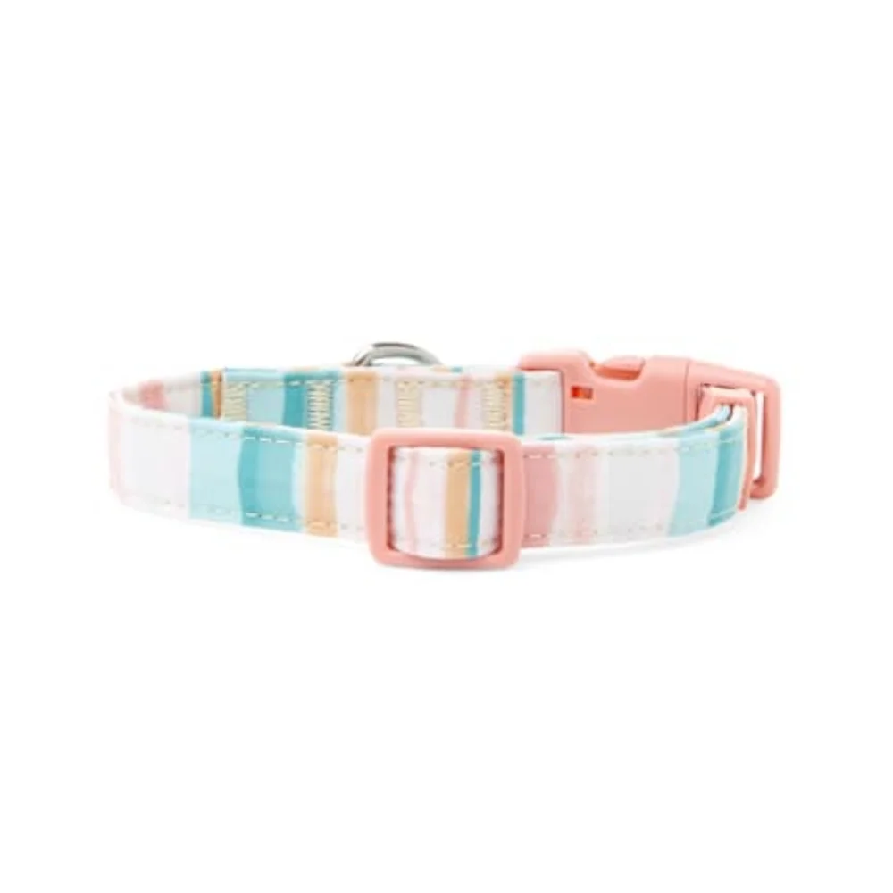 YOULY The Artist Striped Watercolor Dog Collar, Small
